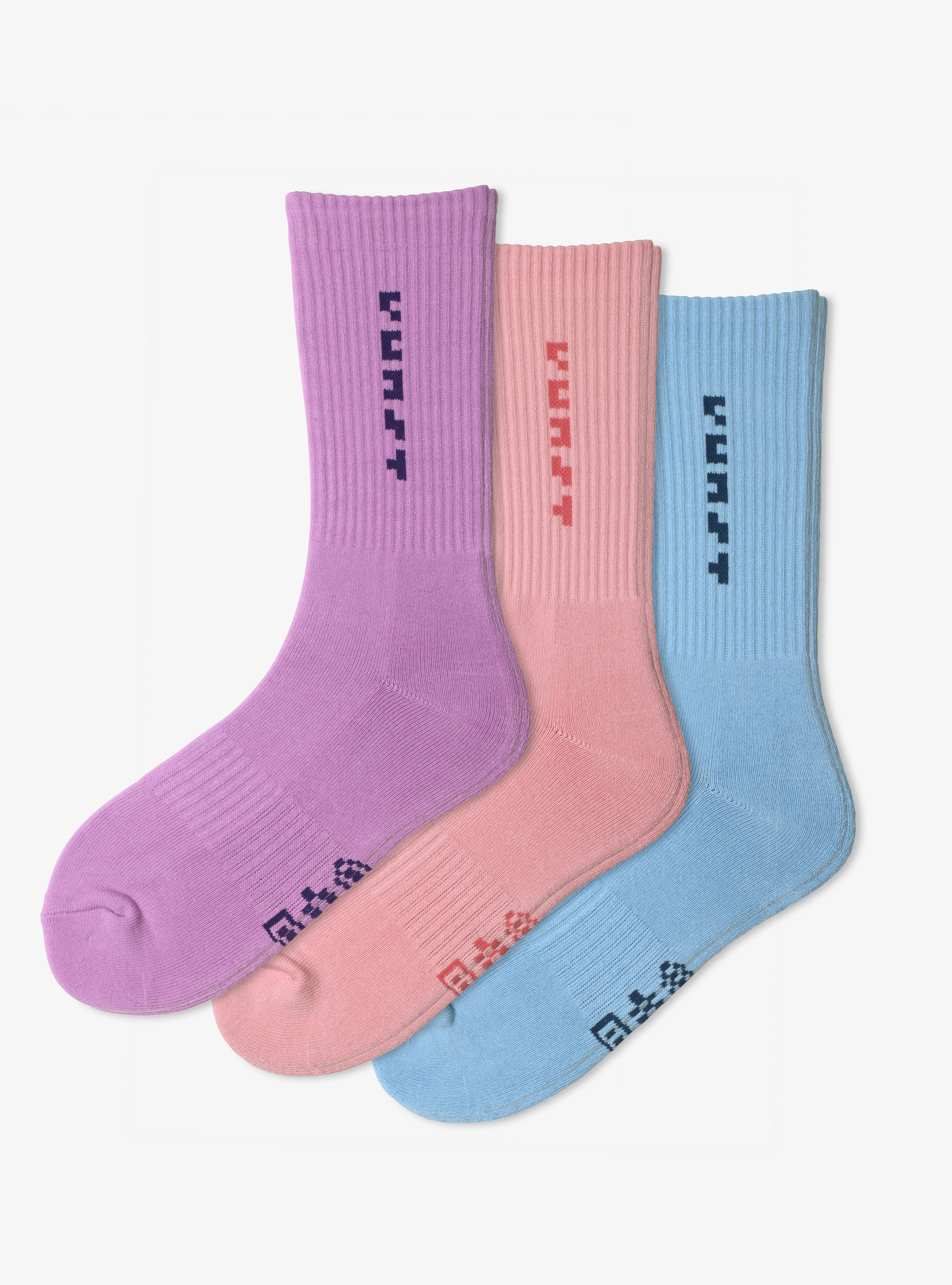 Sportsocken 3er-Pack Pastell